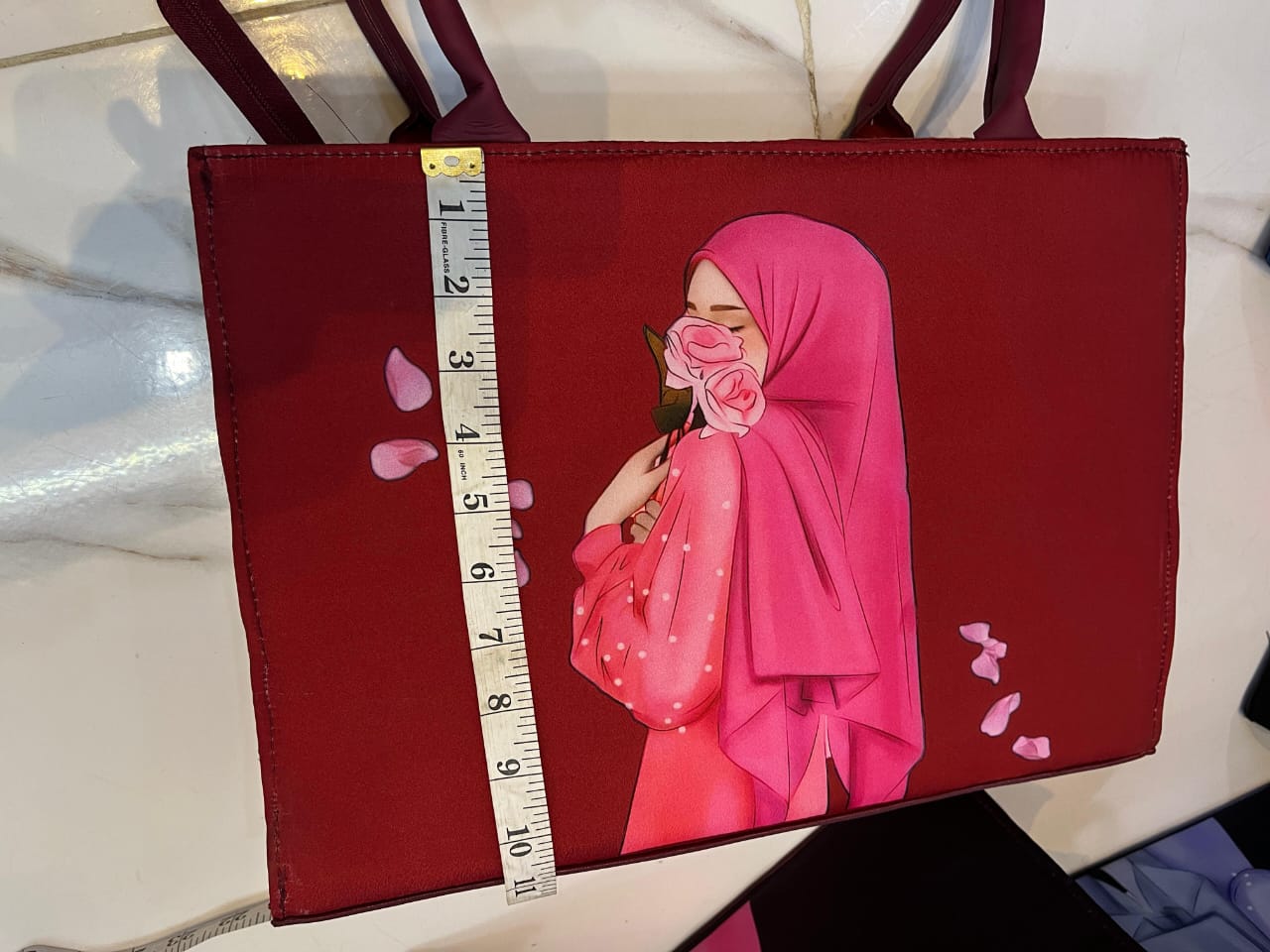 High Quality Canvas Tote Bag With Hijab Girl
